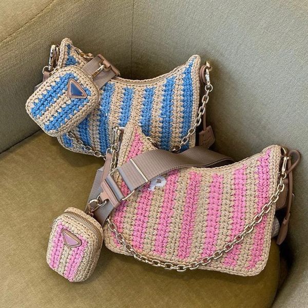 designer prad triangle evening bags classic straw woven embroidery 3 piece set shoulder saddles bag hobo handbags luxury mini lady clutch cr
designer prad triangle evening bags classic straw woven embroidery 3 piece set shoulder saddles bag hobo handbags luxury mini lady clutch cr