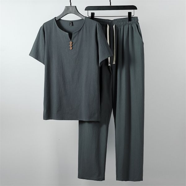 men's tracksuits large size men's clothing vintage tracksuit husband summer white home suit linen t shirt fashion male set chinese, Gray
men's tracksuits large size men's clothing vintage tracksuit husband summer white home suit linen t shirt fashion male set chinese, Gray