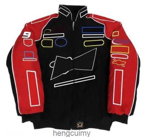 full 2022 new f1 racing jacket embroidered team cotton padded jacket pcv3, Black;brown