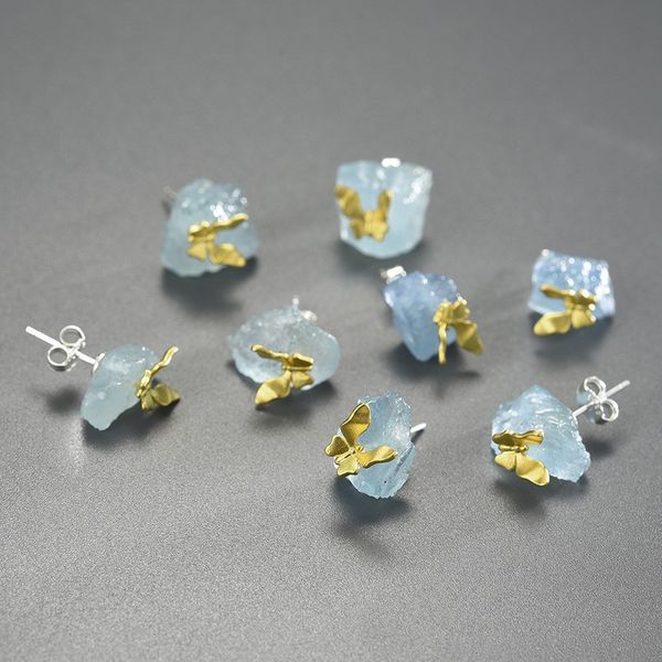 natural blue stone stud earrings for women wedding gifts 925 sterling silver butterfly earring birtday fine jewelry, Golden;silver
natural blue stone stud earrings for women wedding gifts 925 sterling silver butterfly earring birtday fine jewelry, Golden;silver