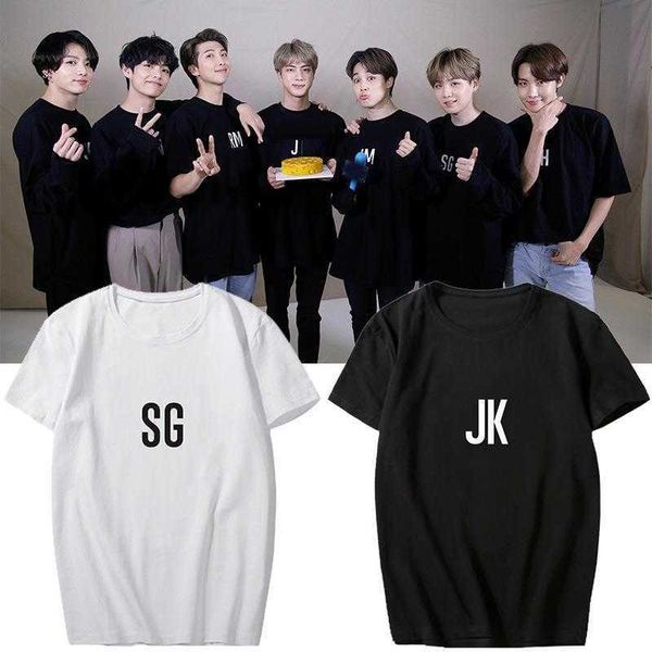men designer shirts of the the bulletproof youth league surrounding support singing clothes same short sleeve male and female designer polo, White;black
men designer shirts of the the bulletproof youth league surrounding support singing clothes same short sleeve male and female designer polo, White;black