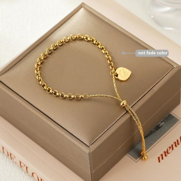 charm bracelets 316l stainless steel bracelet heart bracelet pull steel bangle ball chain bracelet anklet adjustable bracelets 230424, Golden;silver
charm bracelets 316l stainless steel bracelet heart bracelet pull steel bangle ball chain bracelet anklet adjustable bracelets 230424, Golden;silver