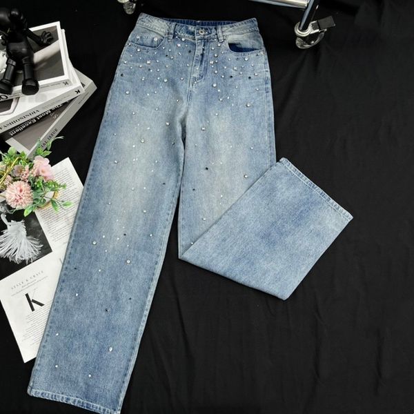 womens designer clothing jeans womens mm pants with beading rhinestone sewed blue high waist wide leg denim long pants trousers
womens designer clothing jeans womens mm pants with beading rhinestone sewed blue high waist wide leg denim long pants trousers