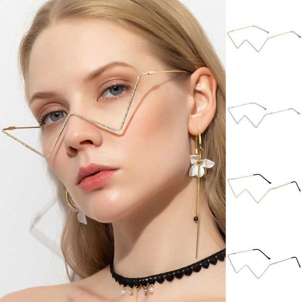 fashion half-frame sunglasses rhinestone metal glasses w shaped decorative frames diamond eye no lens half frame eyewear inseer3, White;black
fashion half-frame sunglasses rhinestone metal glasses w shaped decorative frames diamond eye no lens half frame eyewear inseer3, White;black