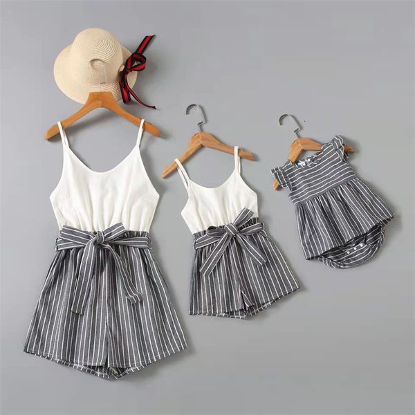 family matching outfits striped mommy and me clothes look onepiece mother daughter overalls dresses fashion woman girls tank jumpsuits 23042, Blue
family matching outfits striped mommy and me clothes look onepiece mother daughter overalls dresses fashion woman girls tank jumpsuits 23042, Blue