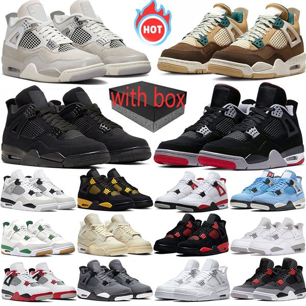 With box 4s 4 Basketball shoes Black Cat Red Cement Military Black Pine Green Photon Dust Sail Midnight Navy men Thunder trainers sneakers
With box 4s 4 Basketball shoes Black Cat Red Cement Military Black Pine Green Photon Dust Sail Midnight Navy men Thunder trainers sneakers