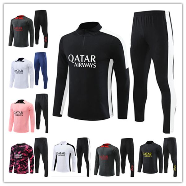 2023 kids men soccer tracksuit psgs mbappe jacket 22/23 futbol men long sleeves survetement sets sportswear training suits football tracksui, Black
2023 kids men soccer tracksuit psgs mbappe jacket 22/23 futbol men long sleeves survetement sets sportswear training suits football tracksui, Black
