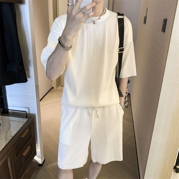 men's tracksuits korean fashion summer clothes 2 piece set mens outfits solid color slim fit streetwear tracksuit casual clothes for me, Gray
men's tracksuits korean fashion summer clothes 2 piece set mens outfits solid color slim fit streetwear tracksuit casual clothes for me, Gray