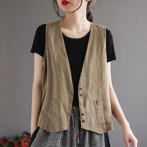 leather yasuguoji women vest 2022 new ladies summer loose waistcoat tie vneck single breasted short blazer casual outerwear female, Black
leather yasuguoji women vest 2022 new ladies summer loose waistcoat tie vneck single breasted short blazer casual outerwear female, Black