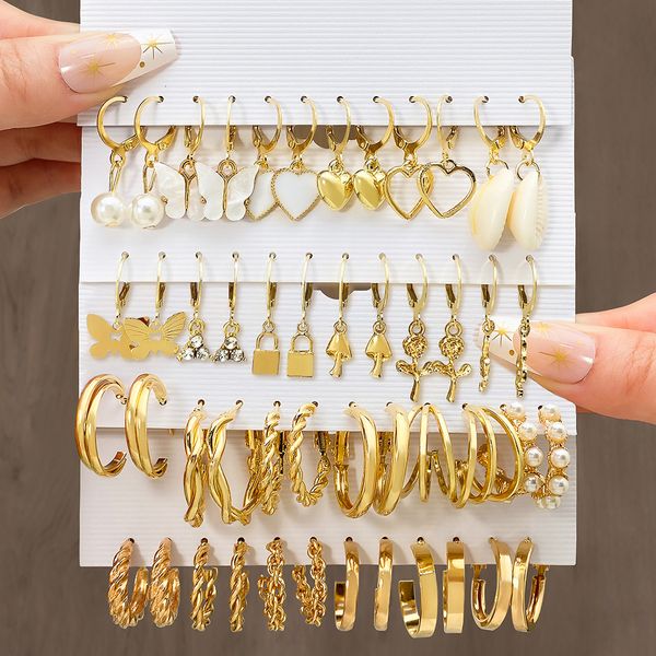 stud iparam vintage pearl earrings set metal dangle heart butterfly twist hoop geometric fashion jewelry trendy 230424, Golden;silver
stud iparam vintage pearl earrings set metal dangle heart butterfly twist hoop geometric fashion jewelry trendy 230424, Golden;silver