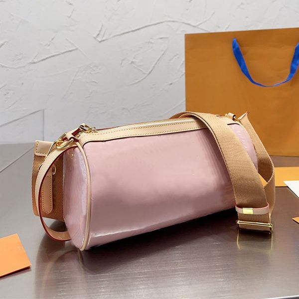 barrel shaped bag patent leather crossbody handbags shoulder bags letter embossing adjustable strap zipper closure women handbag purse
barrel shaped bag patent leather crossbody handbags shoulder bags letter embossing adjustable strap zipper closure women handbag purse