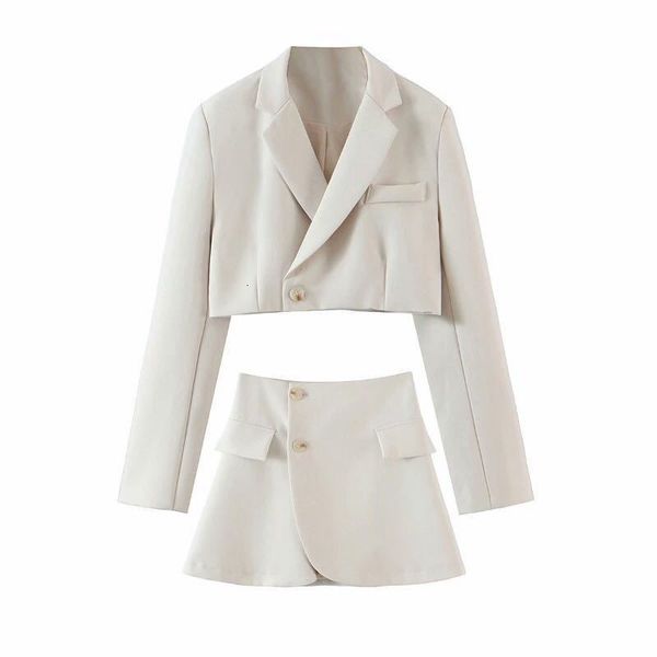two piece dress autumn women blazer clothing set suits with skirt female suit tweed long sleeves short 230425, White
two piece dress autumn women blazer clothing set suits with skirt female suit tweed long sleeves short 230425, White