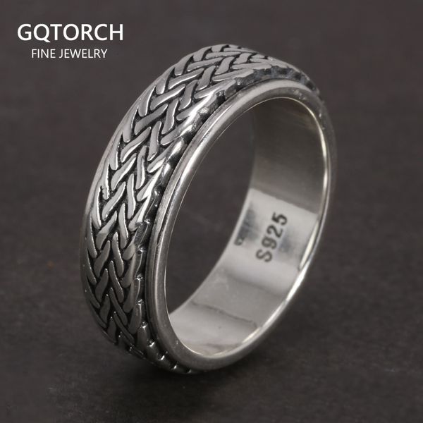 solitaire ring 925 sterling silver rotatable rings for men and women simple hemp rope type spinner vintage male jewelry 230425, Golden;silver
solitaire ring 925 sterling silver rotatable rings for men and women simple hemp rope type spinner vintage male jewelry 230425, Golden;silver