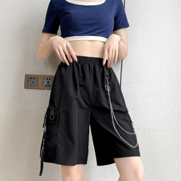 women's shorts women's summer shorts casual ribbons black bermuda shorts for girls knee length pants with chain 230425, White;black
women's shorts women's summer shorts casual ribbons black bermuda shorts for girls knee length pants with chain 230425, White;black