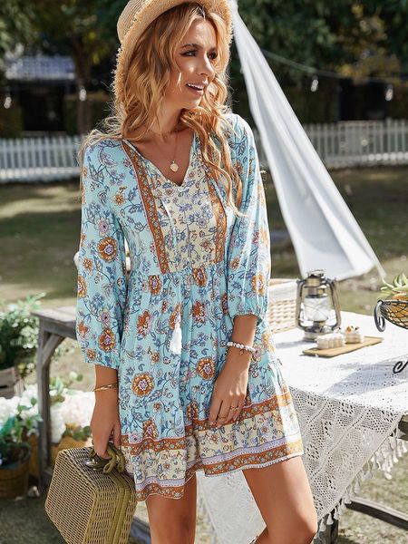 casual dresses bohe vintage floral print tassel loose summer dress for women casual v-neck ruffles mini dress female spring holiday party dr, Black;gray
casual dresses bohe vintage floral print tassel loose summer dress for women casual v-neck ruffles mini dress female spring holiday party dr, Black;gray