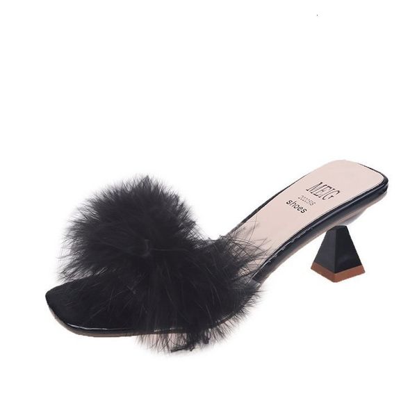 sandals fur sandals womengirls designer summer furry slippers thick high heels transparent sandals flipflops women 230425, Black
sandals fur sandals womengirls designer summer furry slippers thick high heels transparent sandals flipflops women 230425, Black
