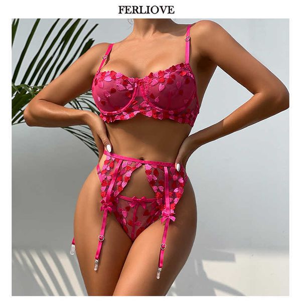 set ferliove lingerie luxury lace fancy underwear heartshaped garters bra and panty set 3piece erotic delicate naughty outfit j230425, Red;black
set ferliove lingerie luxury lace fancy underwear heartshaped garters bra and panty set 3piece erotic delicate naughty outfit j230425, Red;black