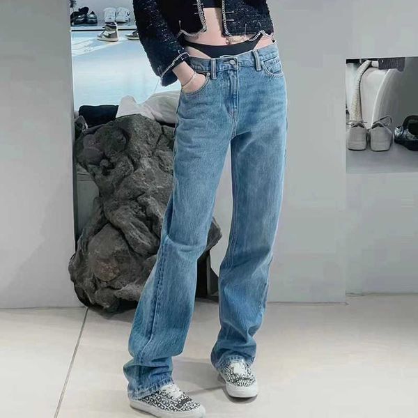 shenzhen high edition aw king 2023 new waist bikini spicy girl versatile slim straight leg jeans, Blue
shenzhen high edition aw king 2023 new waist bikini spicy girl versatile slim straight leg jeans, Blue
