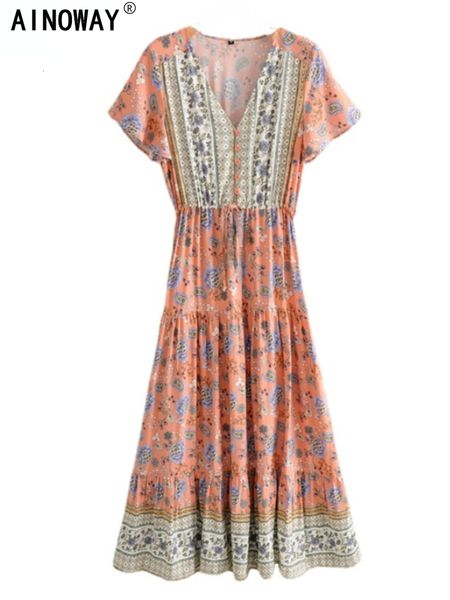 casual dresses vintage chic women floral print short sleeve bohemian maxi ladies deep v neck rayon cotton sashes boho dress vestidos 230424, Black;gray
casual dresses vintage chic women floral print short sleeve bohemian maxi ladies deep v neck rayon cotton sashes boho dress vestidos 230424, Black;gray