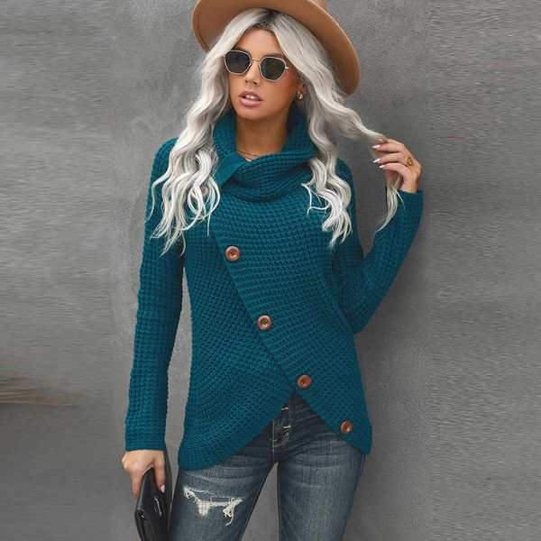 sweater multicolor thickened women's autumn and winter new pile collar single row diagonal button long sleeve asymmetric, White;black
sweater multicolor thickened women's autumn and winter new pile collar single row diagonal button long sleeve asymmetric, White;black