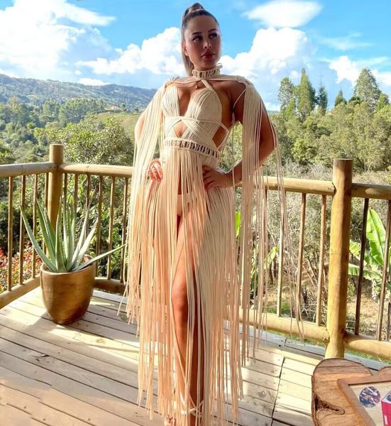 casual dresses beachapche 2023 white women's turtleneck long tassel perspective design maxi fashion nightclub runway macrame 230424, Black;gray
casual dresses beachapche 2023 white women's turtleneck long tassel perspective design maxi fashion nightclub runway macrame 230424, Black;gray