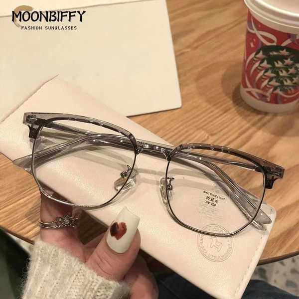 fashion half-frame cool sunglasses metal myopic glasses frames female round face half-frame male eyeglasses frame anti blue light computer g, White;black
fashion half-frame cool sunglasses metal myopic glasses frames female round face half-frame male eyeglasses frame anti blue light computer g, White;black