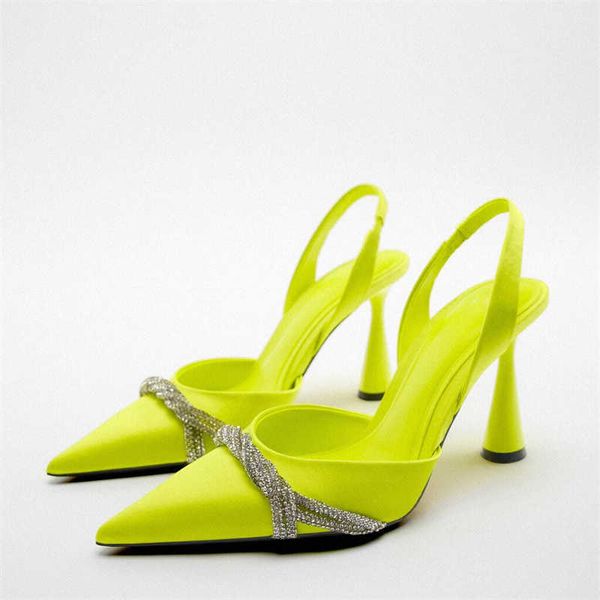 new sandals high heeled rhinestone leather shoes women slingback heels pointed toe stiletto autumn white shiny pumps woman 230406, Black
new sandals high heeled rhinestone leather shoes women slingback heels pointed toe stiletto autumn white shiny pumps woman 230406, Black