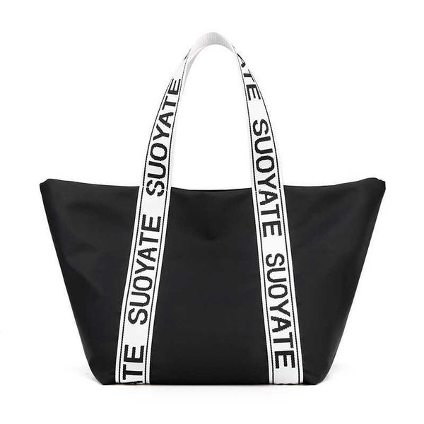 evening bags new fashion women's large shopping bag black letters handbag women's travel bag j230420
evening bags new fashion women's large shopping bag black letters handbag women's travel bag j230420
