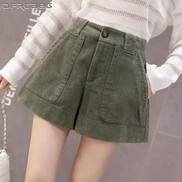 women's shorts 4xl 5xl warm loose woman corduroy wide leg shorts with pocket high waist casual ladies big size boots short trousers fem, White;black
women's shorts 4xl 5xl warm loose woman corduroy wide leg shorts with pocket high waist casual ladies big size boots short trousers fem, White;black