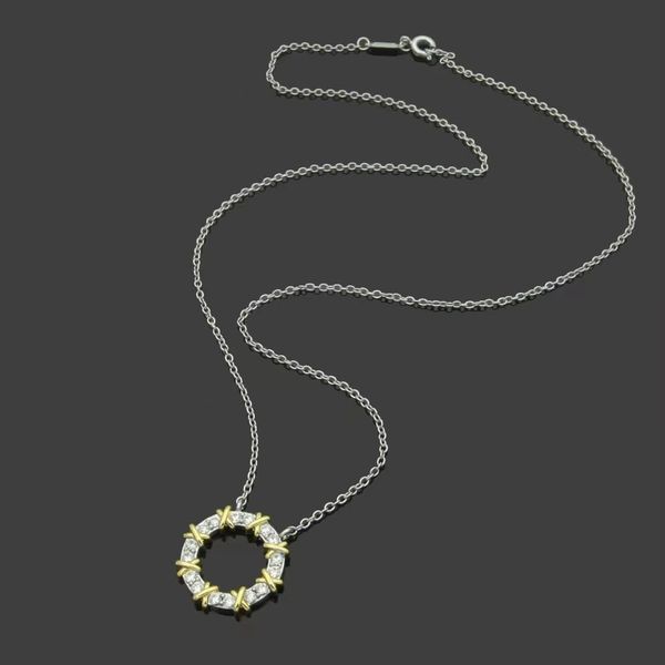 luxury brand t room gold pendant necklace for women's new product charm crystal diamond necklace high-quality designer necklace jewelry, Silver
luxury brand t room gold pendant necklace for women's new product charm crystal diamond necklace high-quality designer necklace jewelry, Silver