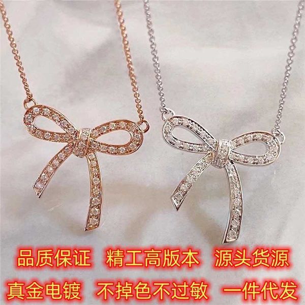 designer seiko high edition s925 sterling silver tiffay classic bow pendant 18k rose gold necklace for women, Black
designer seiko high edition s925 sterling silver tiffay classic bow pendant 18k rose gold necklace for women, Black