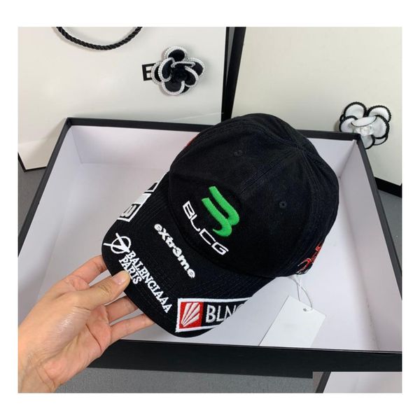 

ball caps designer baseball cap men women fashion graffiti embroidered letters casquette drop delivery accessories hats scarves glove dh1f7, Blue;gray