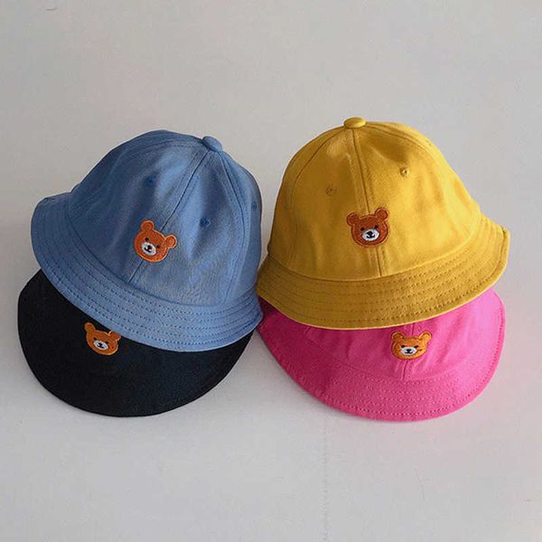 caps new baby bucket hat cartoon cute bear embroidery sun hats soft cotton outdoor children fisherman panama cap p230424, Yellow
caps new baby bucket hat cartoon cute bear embroidery sun hats soft cotton outdoor children fisherman panama cap p230424, Yellow