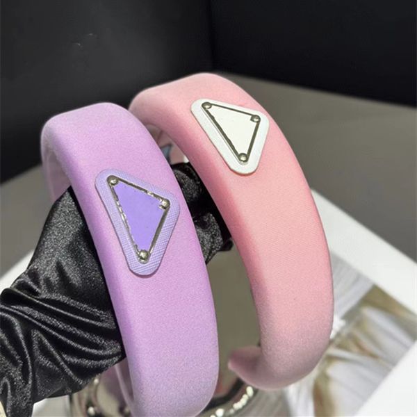 designer headbands triangle stamp luxury hair hoop pink purple color sponge style headband brand hairjewelry for girls women daily wear, Silver
designer headbands triangle stamp luxury hair hoop pink purple color sponge style headband brand hairjewelry for girls women daily wear, Silver