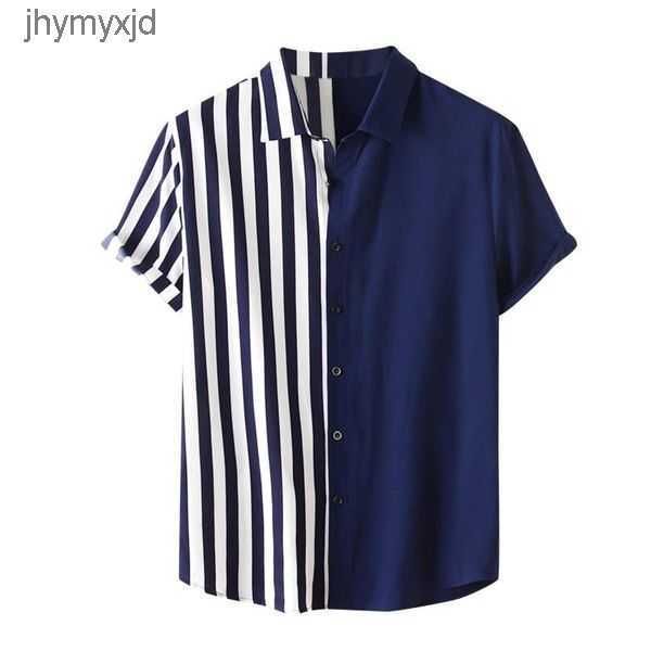men's casual shirts stripe print splice for men hawaiian 2021 summer short sleeve button turn-down collar beach shirt streetwear 3 2 z2, White;black
men's casual shirts stripe print splice for men hawaiian 2021 summer short sleeve button turn-down collar beach shirt streetwear 3 2 z2, White;black