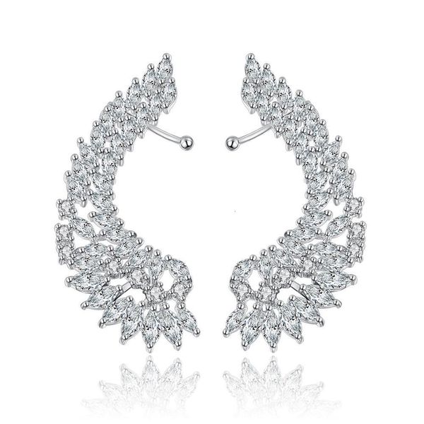 ear cuff senyu fashion bridal jewelry luxury lady's cz crystal angel wing ear sweep wrap cuff earrings rhodium plating climber earrings, Silver
ear cuff senyu fashion bridal jewelry luxury lady's cz crystal angel wing ear sweep wrap cuff earrings rhodium plating climber earrings, Silver