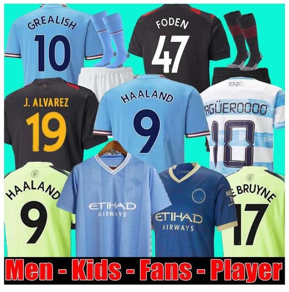 haaland soccer jersey 22 23 de bruyne mans cities grealish mahrez foden 2022 2023 football shirt uniforms men kids kit sets alvarez fans pla, Black;yellow
haaland soccer jersey 22 23 de bruyne mans cities grealish mahrez foden 2022 2023 football shirt uniforms men kids kit sets alvarez fans pla, Black;yellow