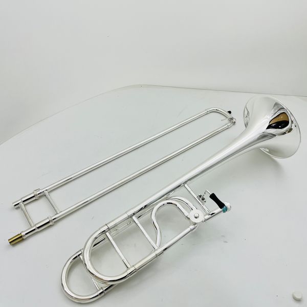 trombone bach bb/f sliver plated professional brass instrument with case accessories
trombone bach bb/f sliver plated professional brass instrument with case accessories