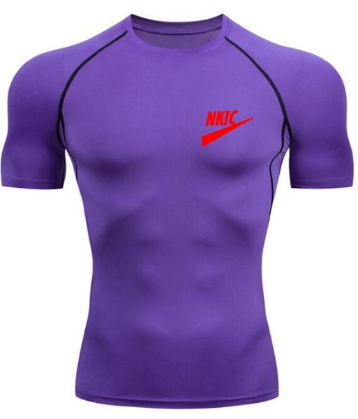 new men's t-shirt sportswear compression men brand logo print breathable gym fitness running training clothes, White;black
new men's t-shirt sportswear compression men brand logo print breathable gym fitness running training clothes, White;black