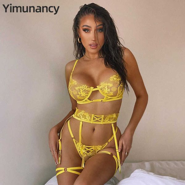 set yimunancy 3 pcs lace bra set women embrodiery lace lingerie set floral bra panties ladies yellow underwear set j230425, Red;black
set yimunancy 3 pcs lace bra set women embrodiery lace lingerie set floral bra panties ladies yellow underwear set j230425, Red;black