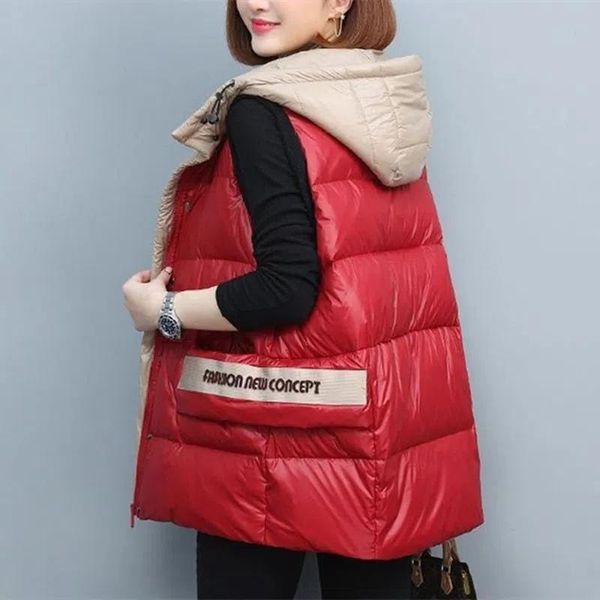 vests hooded cotton vest women's long autumn and winter 2023 new western style wear joker warm fashion vest coat m3xl, Black;white
vests hooded cotton vest women's long autumn and winter 2023 new western style wear joker warm fashion vest coat m3xl, Black;white
