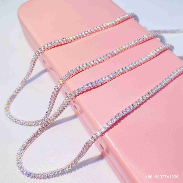 customized diamond tennis chain 10k 14k 18k solid gold 2mm d-f colour vs real diamond tennis necklace, Silver
customized diamond tennis chain 10k 14k 18k solid gold 2mm d-f colour vs real diamond tennis necklace, Silver