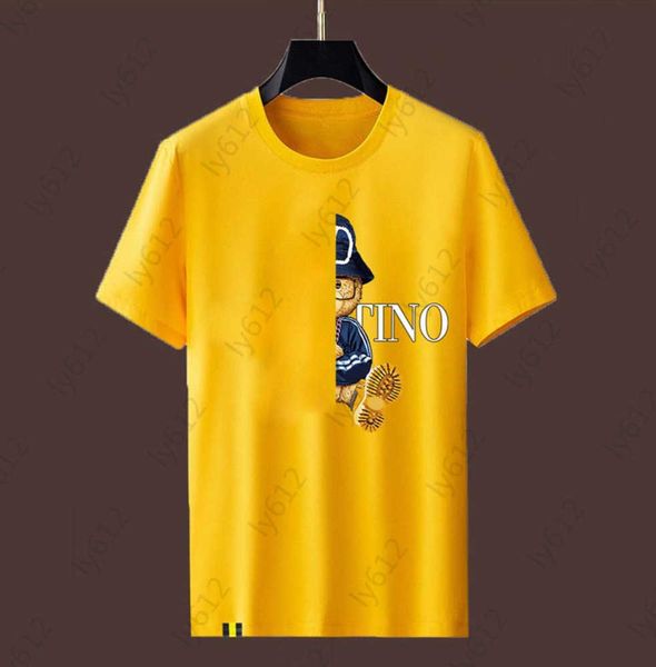 mens t-shirts summer designer luxury fashion casual loose fitting round neck satin pearl fabric short sleeves brand bear graphic print male, White;black
mens t-shirts summer designer luxury fashion casual loose fitting round neck satin pearl fabric short sleeves brand bear graphic print male, White;black