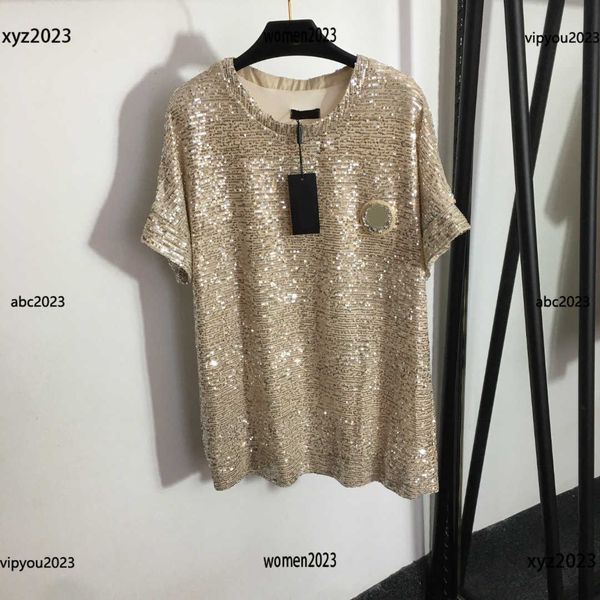 women's t-shirt full body sequin embroidered tees letter printed loose short sleeves round neck t shirt size s-l summer fashion april23, White
women's t-shirt full body sequin embroidered tees letter printed loose short sleeves round neck t shirt size s-l summer fashion april23, White