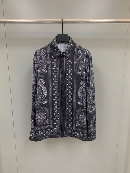 fine printed mens shirt us size long sleeved shirt luxury designer single breasted casual shirt, White;black
fine printed mens shirt us size long sleeved shirt luxury designer single breasted casual shirt, White;black
