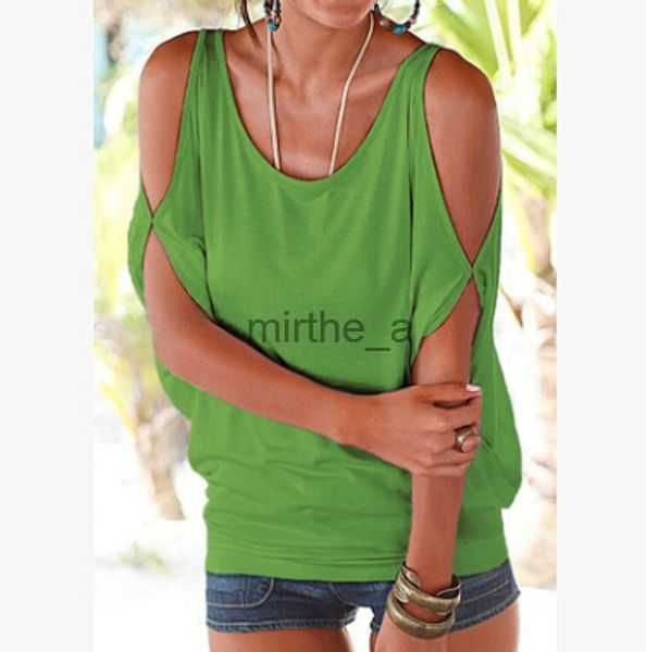 casual women's t-shirt tshirts summer women short sleeved loose candy color batwing open cold shoulder fashion clothing teesr1or, White
casual women's t-shirt tshirts summer women short sleeved loose candy color batwing open cold shoulder fashion clothing teesr1or, White