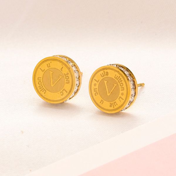 womens round monogram stud earrings gold plated gift love earrings designer couple jewelry earrings wedding party jewelry accessories, Golden;silver
womens round monogram stud earrings gold plated gift love earrings designer couple jewelry earrings wedding party jewelry accessories, Golden;silver