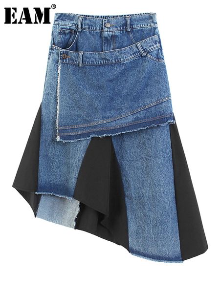 skirts eam high waist casual colorblock asymmetric spliced denim halfbody skirt women fashion spring autumn 2023 1df4161 230424, Black
skirts eam high waist casual colorblock asymmetric spliced denim halfbody skirt women fashion spring autumn 2023 1df4161 230424, Black
