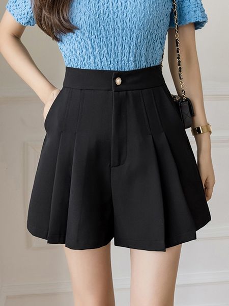 women's shorts high waist casual shorts women arrival summer korean style solid color all-match ladies elegant short pants w1077 230425, White;black
women's shorts high waist casual shorts women arrival summer korean style solid color all-match ladies elegant short pants w1077 230425, White;black