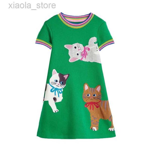 girl's dresses jumping meters 2-12t princess girls dresses cats embroidered summer short sleeve baby clothes birthday dresses costume, Red;yellow
girl's dresses jumping meters 2-12t princess girls dresses cats embroidered summer short sleeve baby clothes birthday dresses costume, Red;yellow